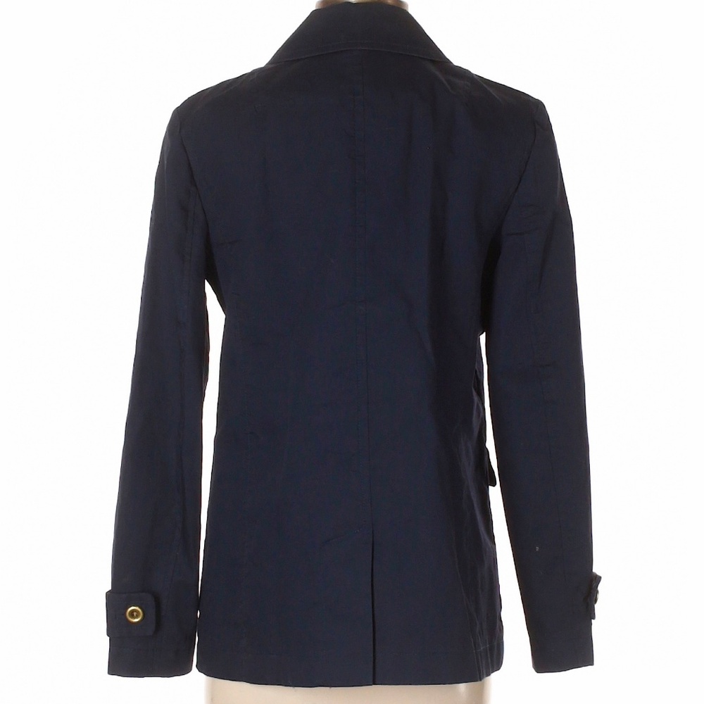 BANANA REPUBLIC Factory Navy Button Trench Jacket - Picture 2 of 5